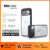 IDOCASE for Google Pixel 9 / 9 Pro / 9 Pro XL / 10 Pro XL / 11 Pro XL Clear Transparent Black Shockp
