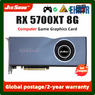 Ehrtr Jieshuo AMD RX 5700XT 8GB กราฟิกการ์ด GPU GDDR6 256 บิต 7nm RX 5700 XT การ์ดแสดงผลรองรับคอมพิวเตอร์เดสก์ท็อปวิดีโอ SGVRE