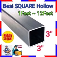 3"x3"(75mm) Besi Hollow Petak 8feet ~12feet Thinkness 1.2mm (BP8)