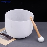 VHDD Crystal Quartz Singing Bowl 8 Inch 432Hz Yoga Meditation Sound Bowl Tibetan Crystal Sound Heali