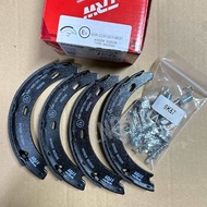 BENZ ผ้าเบรคมือ (ชุด4ชิ้น) สำหรับรถเบนซ์ W124 W201 W126 W202 ยี่ห้อ TRW ก้ามเบรคมือ Mercedes-benz W1