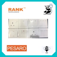 Rank Pesaro Switch 1Gang 2Gang 3Gang 4Gang 13A Switch Socket