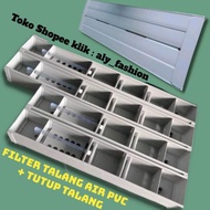 Top Filter Aquarium Gutter Double Partition + Cover Size 100CM, SIZE 80CM, size 120cm/uk110cm/uk130c