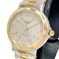 LONGINES/ Longines Conquest 21728928 Wristwatch, Stainless Steel/GP Quartz Movement, Silver Dial, Wo