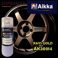 [Sport Rim Paint RAYS GOLD AK20314] AIKKA Sport Rim 2K Paint DIY Cat Tin Spray Sport Rim Cat Kereta 