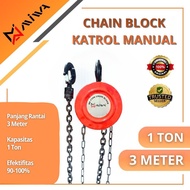 MIWA CHAIN BLOCK 1 TON, 2 TON, 3 TON TAKEL/ (3m & 5M) - MIWA
