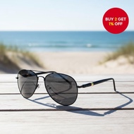 ,UV400。  Cermin Mata Hitam Lelaki Bergaya dengan Perlindungan UV400