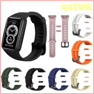 QAZWS สายซิลิโคนสำหรับสาย Huawei 6 /Honor Band 6ของแท้สายรัดข้อมือสมาร์ทสำหรับสายรัด Huawei 6สายนาฬิ