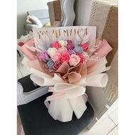 (Premium) Mixed Rose Soap Flower Boquet