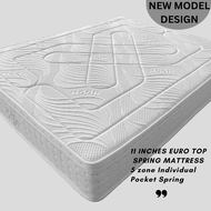 11 inches Pocket Spring Mattress Euro Top by Dreams Rumors | Queen Size Mattress
