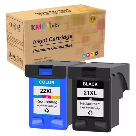 KMCYinks For HP 21XL 22XL Ink Cartridge For HP 21 22 Deskjet F300 F310 F325 F335 F340 F350 F370 F380