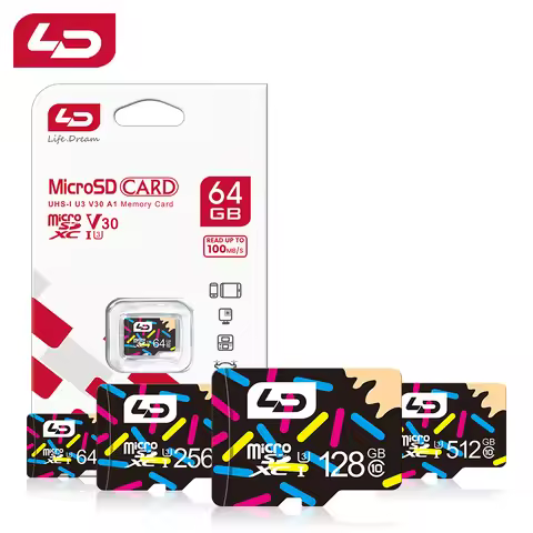 LD Original Memory Card 256GB 128GB 64GB 32GB Flash TF Card Memory Card a1 V30 U3 100MB/S cartao de 