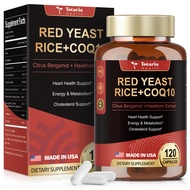 Totaria Red Yeast Rice With Coq10 Supplement Max Strength Red Yeast Rice 2000 Mg Capsules With Coq10