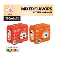 Chi Forest (Genki Forest) Soda Sparkling Water Lychee and Orange 0 Sugar 0 Calorie (Genki Forest) [B