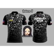 Criminology Polo Shirt Criminology Shirt  for Men with Surname Full Sublimation with Cutomized for M