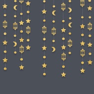 Eid Mubarak Decorations Home Decor New 4M Raya Decoration Hanging Streamers Hanging Streamers Ramada