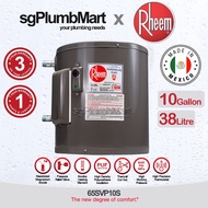 Rheem x sgPlumbMart 10 Gallon Vertical Storage Water Heater 65SVP10S 10 Gal 38 Litres   [Made in Mexico]