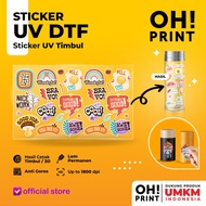 Dtf UV Sticker | Uv Decal Sticker | Embossed UV Sticker