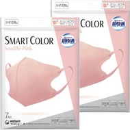unicharm - 超快適 SMART COLOR 成人 3D 口罩 M碼 (7枚入) 粉色*【2件】- 17879(平行進口)
