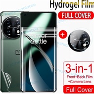 3 in 1 Hydrogel For Oneplus 11 R 11R Oneplus11 R Oneplus11R Front Back Soft Screen Protector Camera Back Lens Protective Film