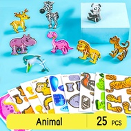 DreamBaby Mainan Edukasi Anak Puzzle 3D DIY Motif Hewan Serangga Lucu DIY Jigsaw Puzzle