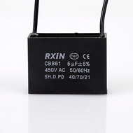 RXIN CBB61 5UF Motor starting Capacitor 5UF 450VAC Fan Capacitor