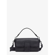 [pre-order] Fendi Baguette leather shoulder bag with Selleria stitchings - Asphalt+Palladio