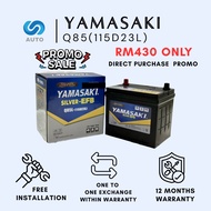 Yamasaki Q85 115D23L EFB Silver Car Battery [Made in Malaysia] [13 months warranty]