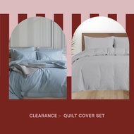 Clearance Aussino Breathable Basic Color Microfiber Bedding - Quilt cover set