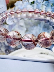 淨體稀有玻璃極光超七共生礦8.5mm19.80g紫紅色礦體療癒能量