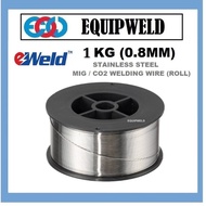 EWeld 1KG X 0.8MM 308L STAINLESS STEEL MIG WIRE FOR WELDING ER308LSI (ROLL)