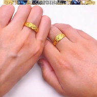 916 Gold Couple Gypsophila Open Ring Men and Women Gold Jewelry in stock