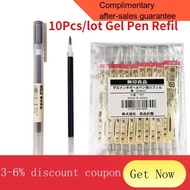 muji pen 10Pcs MUJIs Gel Pen Refill 0.38mm/0.5mm Gel Ink Ballpoint Black/Blue/Red School Office student Exam Signature S
