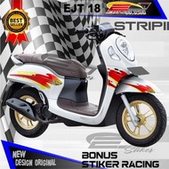 Striping Motor Scoopy Terbaru / Striping Stiker Scoopy 2013 - 2022 /