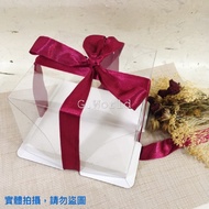 [G. World].On Sale. 4 inch/6 inch/8 inch Transparent Cake Box Heightened Cake Box