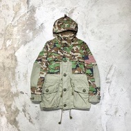 【工工】Denim &amp; Supply Half Camo Parka Ralph Lauren 半迷彩 長版 軍裝外套