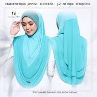 💞TUDUNG JANNAH - SAIZ XL💞 TUDUNG 3 LAYER - EKSKLUSIF HIJAB EZZUFIRDA