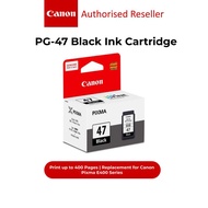 CANON PG-47 Black Ink Cartridge (15ML) for E400 / E410 / E460 / E470 / E4270 / E480