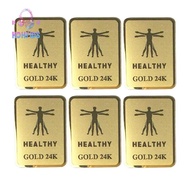 [Ready Stock] 6Pcs 24K Gold Healthy Scalar Energy Stickers EMR Protection Anti Radiation For Phone A