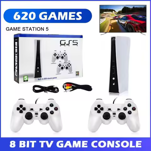 GS5 Game Station 5 Video Game Console With 200 Classic Games 8 Bit TV Consola Retro USB Wired Handhe