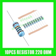 10X RESISTOR 220OHM 220R 220 1/4W 1% METAL FILM