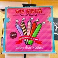 Bunting Aiskrim VIRAL, Design Menarik dan Cantik Kebabom. Bunting ICE CREAM, Dessert
