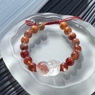 金字塔紅幽靈貔貅 紅幽靈手鍊 招財 開運 太歲年 本命年 開運