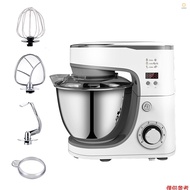 Aoresac Multifunctional Stand Mixer 1000W Tilt-Head Food Douch Mixer Kitchen Electric Mixer 6-Speed 10min Timer with 5.2L Stainless Steel Bowl + Dough Hook + Egg   Whisk + Flat Bea