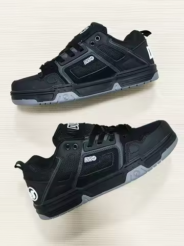 DVS Thickened Tongue Sports Casual Wear-Resistant Shock-Absorbing Large Sole Street Dance Retro Unis