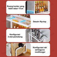 HOT SALE Vhome Kitchen Spice Rack Spice Storage Organizer Stainless Steel Stacking Rack 2/s 3 Tier