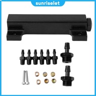 6 Port Vacuum Block Intake Manifold Kit Aluminum Alloy Boost Manifold Universal Vacuum Block Inlet O