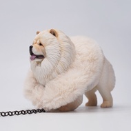 รูปโมเดลสุนัขสัตว์เลี้ยงน่ารัก JXK Lion Dog Realistic Animal Model พิมพ์ลายฝากระดาษ วัสดุ PVC สำหรับ
