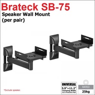 BRATECK SB-75 Speaker Wall Mount ADJUSTABLE SPEAKER WALL MOUNT ( PAIR ) speaker mount