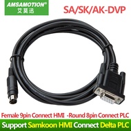 SZ LEVI-DVP Suitable WECON HMI Touch Panel SA043 EA AK SK070 Connect Delta DVP PLC Programming Cable